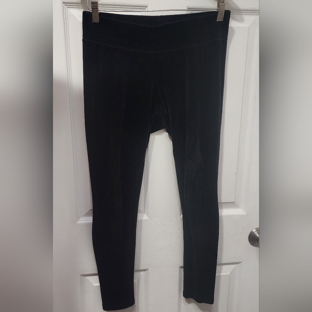 Juicy Couture Velour Black Leggings Medium